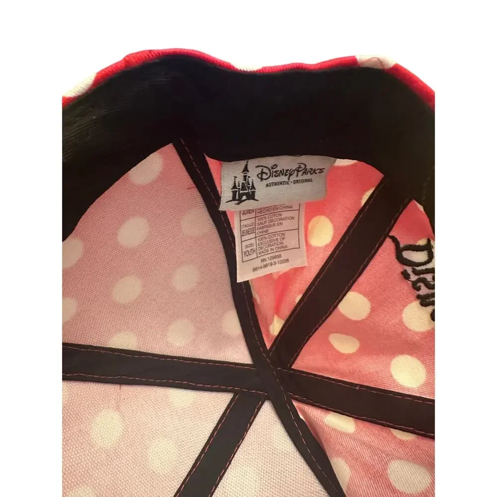 Disney Parks Minnie Mouse  Character Signature Baseball Cap with Ears